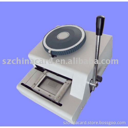 manual PVC card embossing press machine